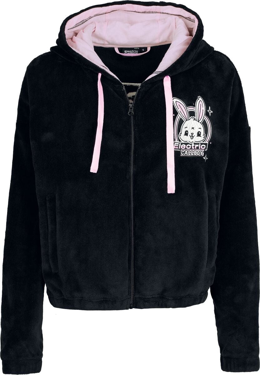 Electric Callboy EMP Signature Collection Kapuzenjacke schwarz rosa in S von Electric Callboy