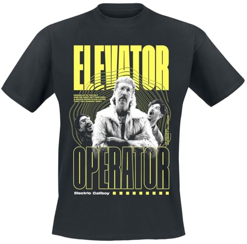 Electric Callboy Elevator Operator Männer T-Shirt schwarz L 100% Baumwolle Band-Merch, Bands von Electric Callboy