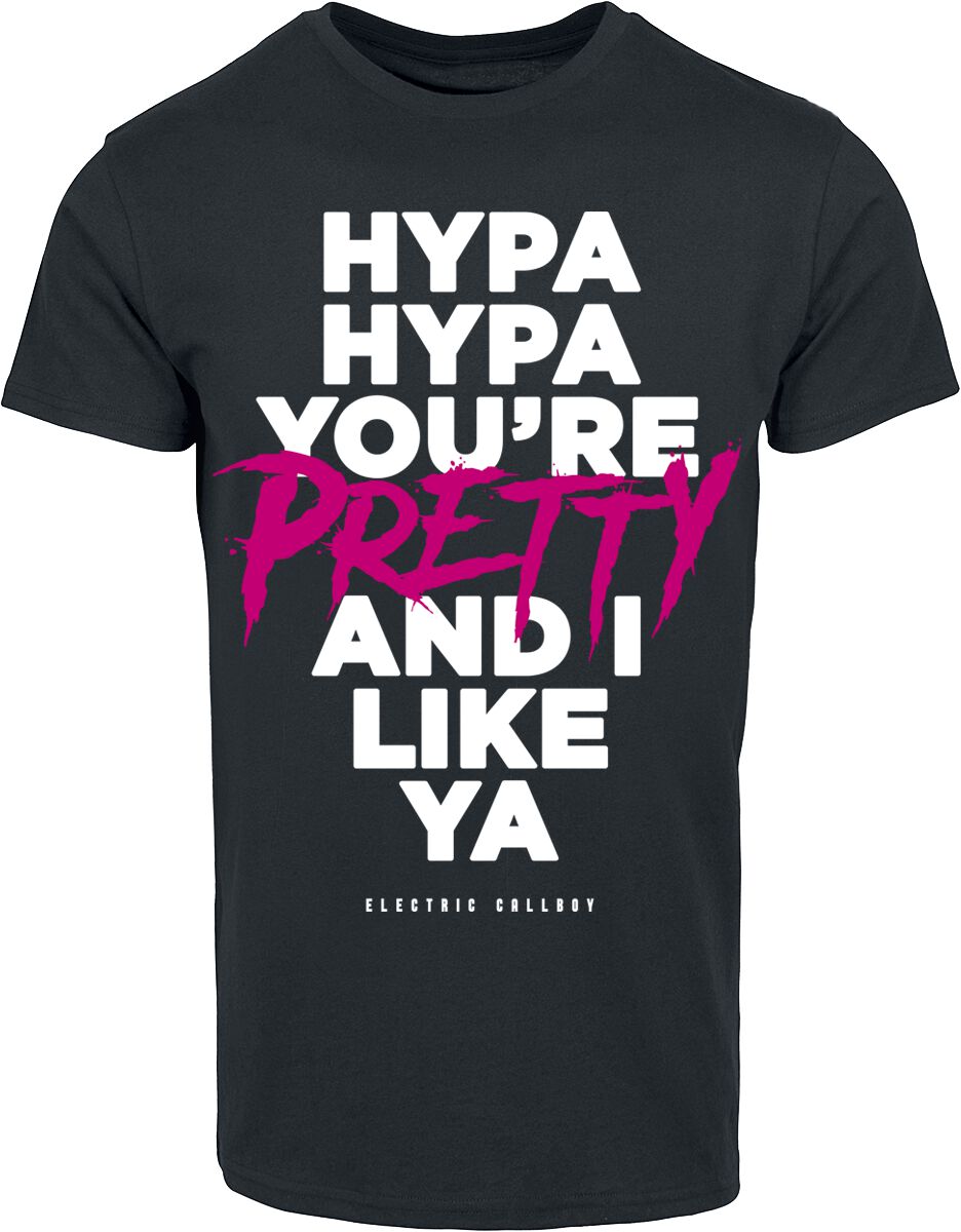 Electric Callboy Hypa Hypa Lyrics T-Shirt schwarz in 3XL von Electric Callboy