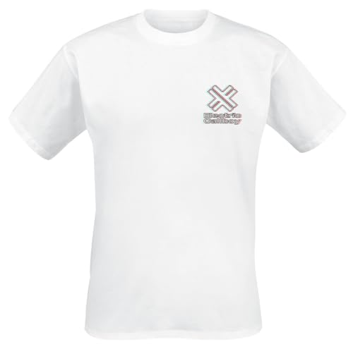 Electric Callboy In Tekkno We Trust Männer T-Shirt weiß XXL 100% Baumwolle Band-Merch, Bands von Electric Callboy