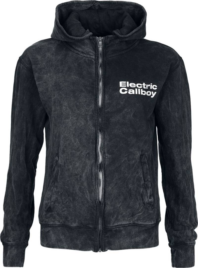 Electric Callboy Kapuzenjacke - Choo Choo - S bis M - für Damen - Größe S - charcoal  - EMP exklusives Merchandise! von Electric Callboy
