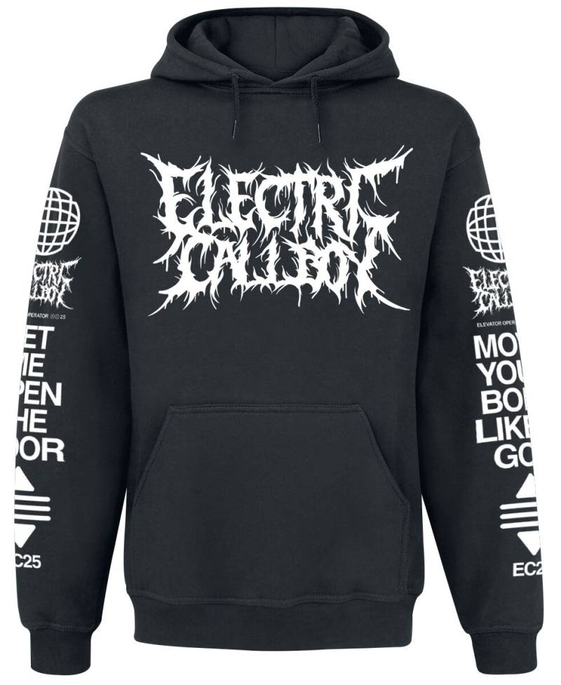 Electric Callboy Kapuzenpullover - Elevator Operator Globe - S bis 3XL - für Männer - Größe XXL - schwarz  - Lizenziertes Merchandise! von Electric Callboy