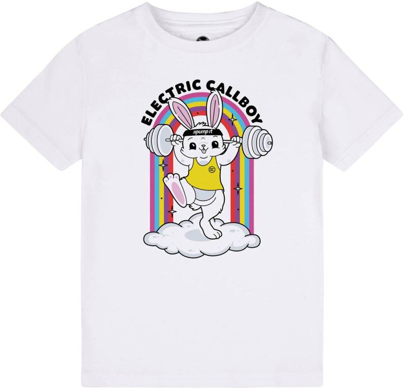 Electric Callboy Metal-Kids - Pump It Bunny T-Shirt weiß in 164 von Electric Callboy