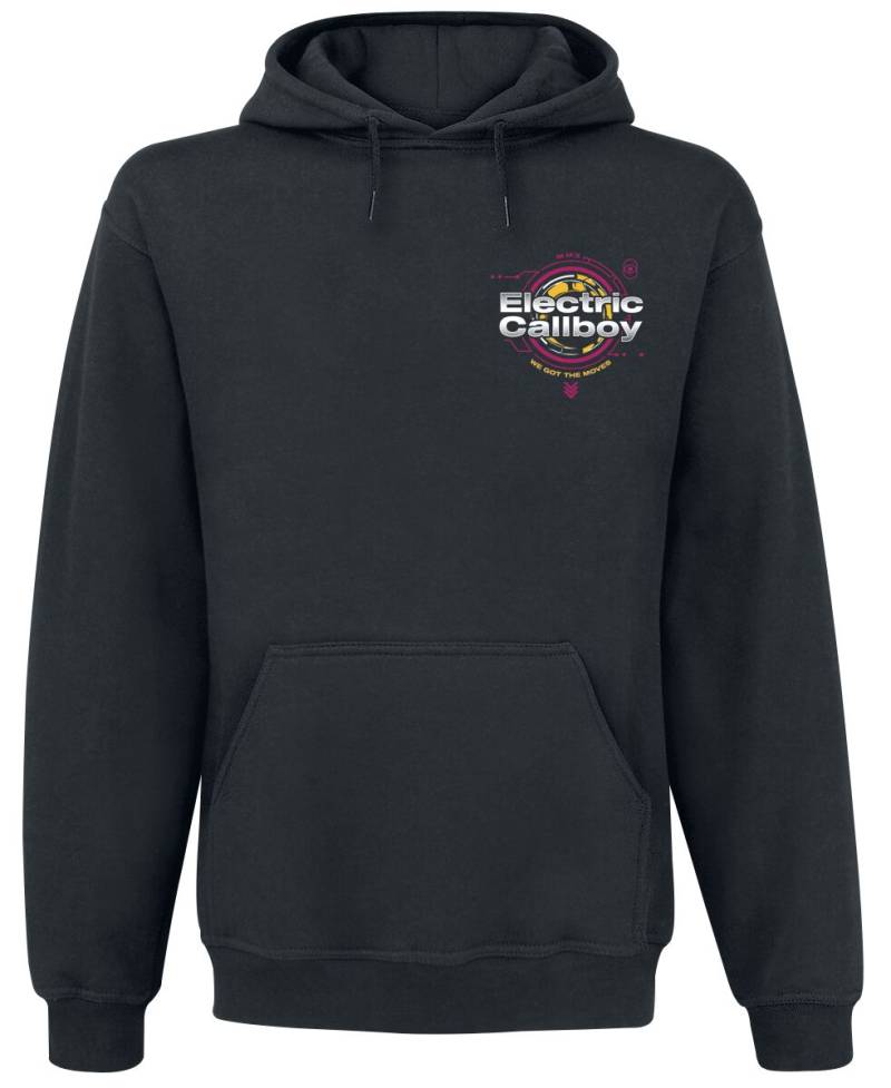 Electric Callboy Moves Tech Smile Kapuzenpullover schwarz in XXL von Electric Callboy