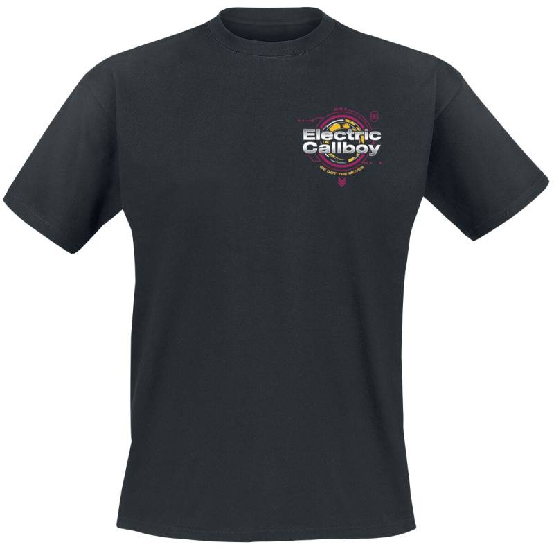 Electric Callboy Moves Tech Smile T-Shirt schwarz in XXL von Electric Callboy