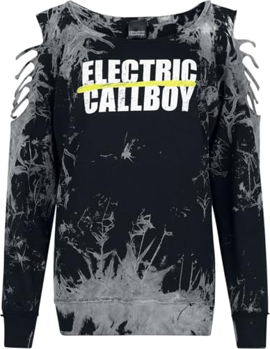 Electric Callboy Spray Smile Frauen Sweatshirt schwarz/grau XXL von Electric Callboy