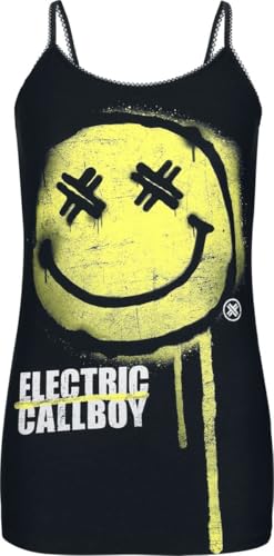 Electric Callboy Spray Smile Frauen Top schwarz M 95% Viskose, 5% Elasthan Band-Merch, Bands von Electric Callboy