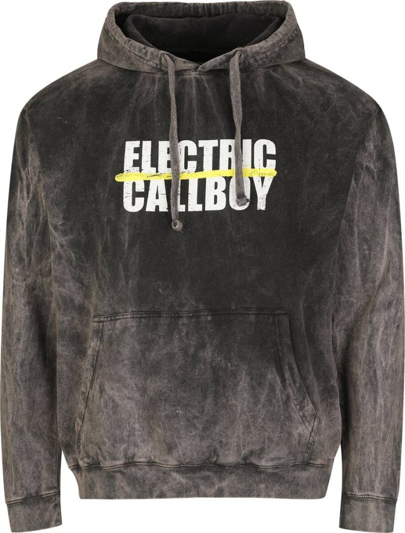 Electric Callboy Spray Smile Kapuzenpullover grau in XL von Electric Callboy
