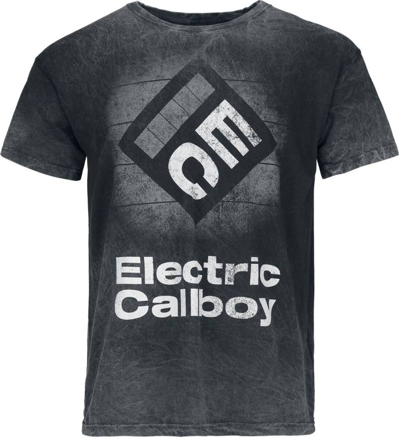 Electric Callboy Square Logo T-Shirt grau in XL von Electric Callboy