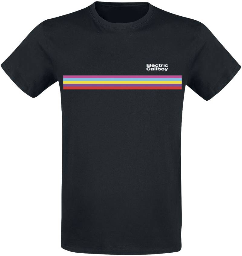Electric Callboy Stripe T-Shirt schwarz in XXL von Electric Callboy