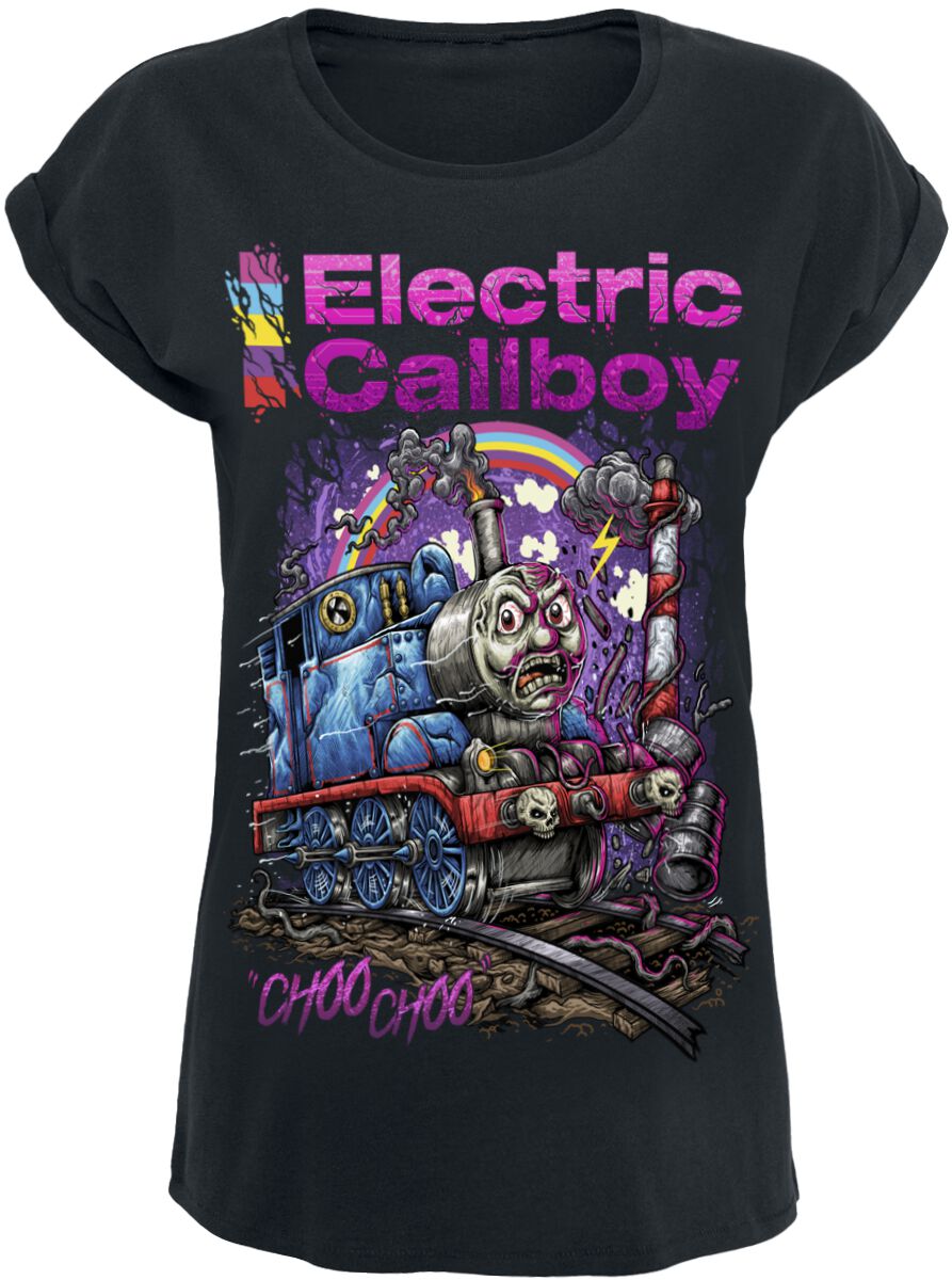 Electric Callboy T-Shirt - Choo Choo - S bis XXL - für Damen - Größe XL - schwarz  - Lizenziertes Merchandise! von Electric Callboy