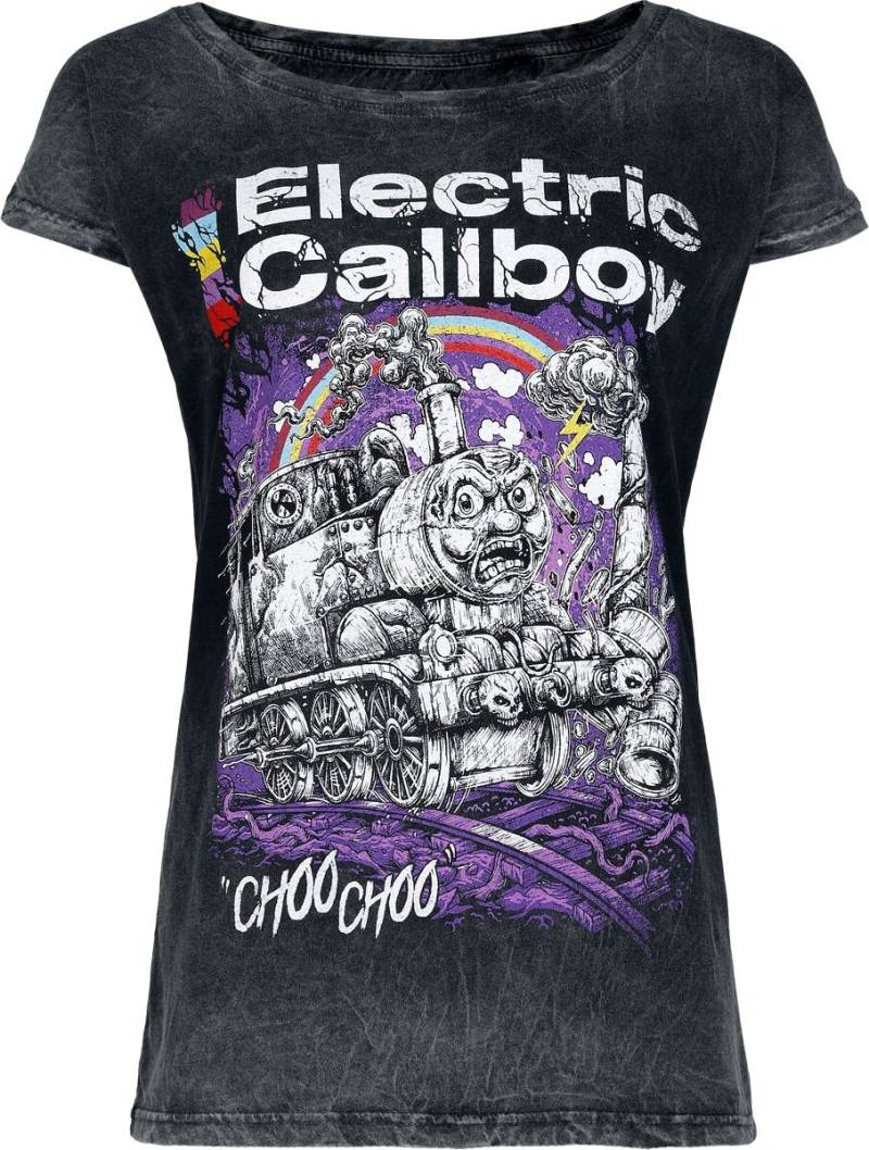 Electric Callboy T-Shirt - Choo Choo - L bis XXL - für Damen - Größe XXL - grau  - EMP exklusives Merchandise! von Electric Callboy