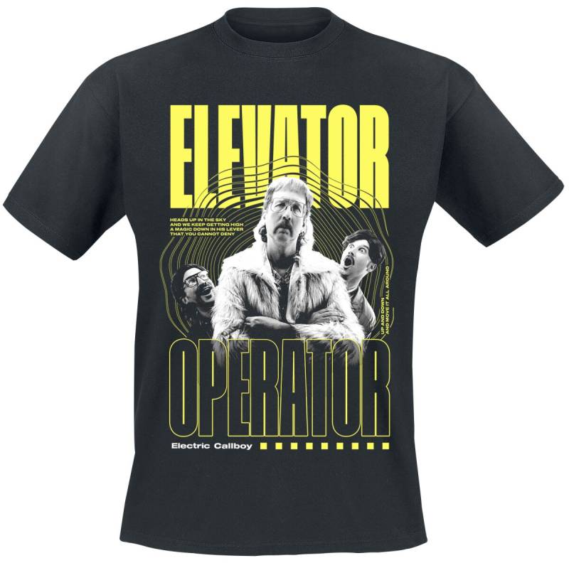 Electric Callboy T-Shirt - Elevator Operator - M bis 3XL - für Männer - Größe XXL - schwarz  - Lizenziertes Merchandise! von Electric Callboy