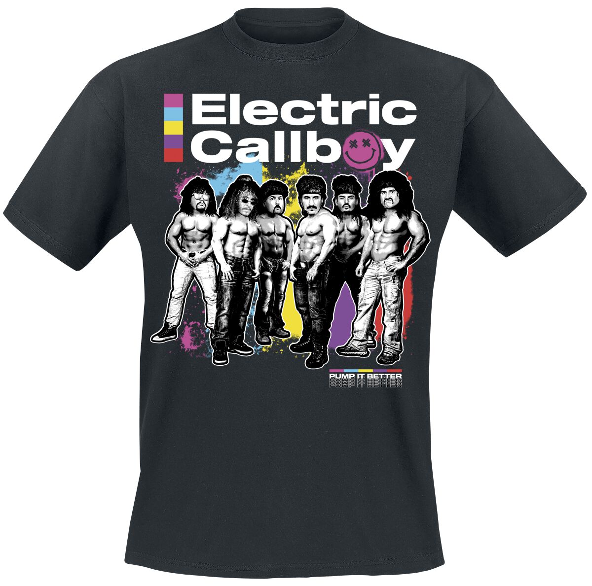 Electric Callboy T-Shirt - Pump It Better - S bis 3XL - für Männer - Größe S - schwarz  - Lizenziertes Merchandise! von Electric Callboy