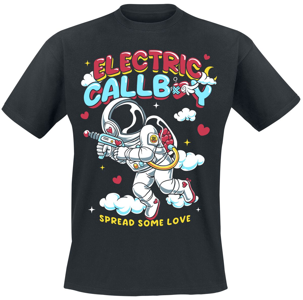Electric Callboy T-Shirt - Spread Some Love - S bis 3XL - für Männer - Größe 3XL - schwarz - EMP exklusives Merchandise! Electric Callboy T-Shirt - Spread Some Love - S bis 3XL - für Männer - Größe 3XL - schwarz - EMP exklusives Merchandise! von Electric Callboy