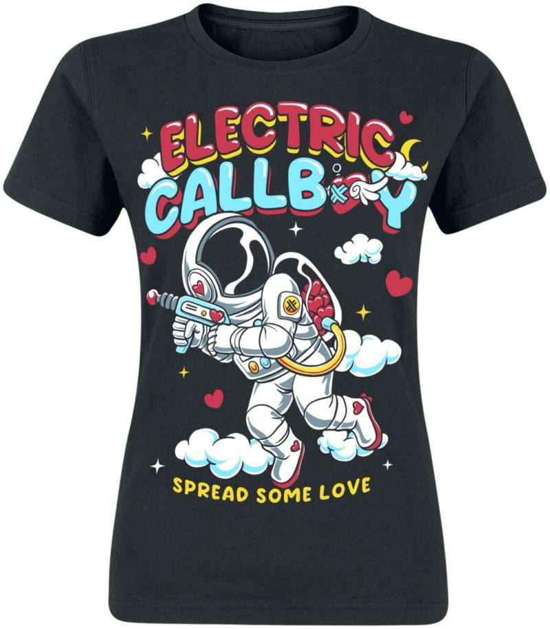 Electric Callboy T-Shirt - Spread Some Love - M bis XXL - für Damen - Größe XXL - schwarz  - EMP exklusives Merchandise! von Electric Callboy