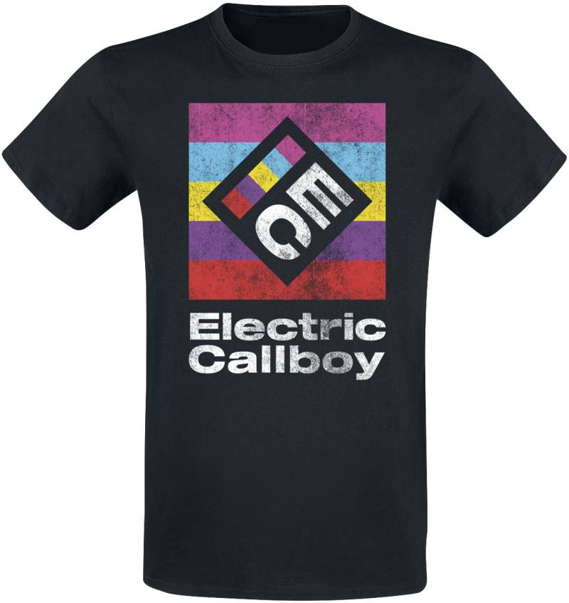 Electric Callboy T-Shirt - Square Logo - S bis 3XL - für Männer - Größe M - schwarz  - EMP exklusives Merchandise! von Electric Callboy