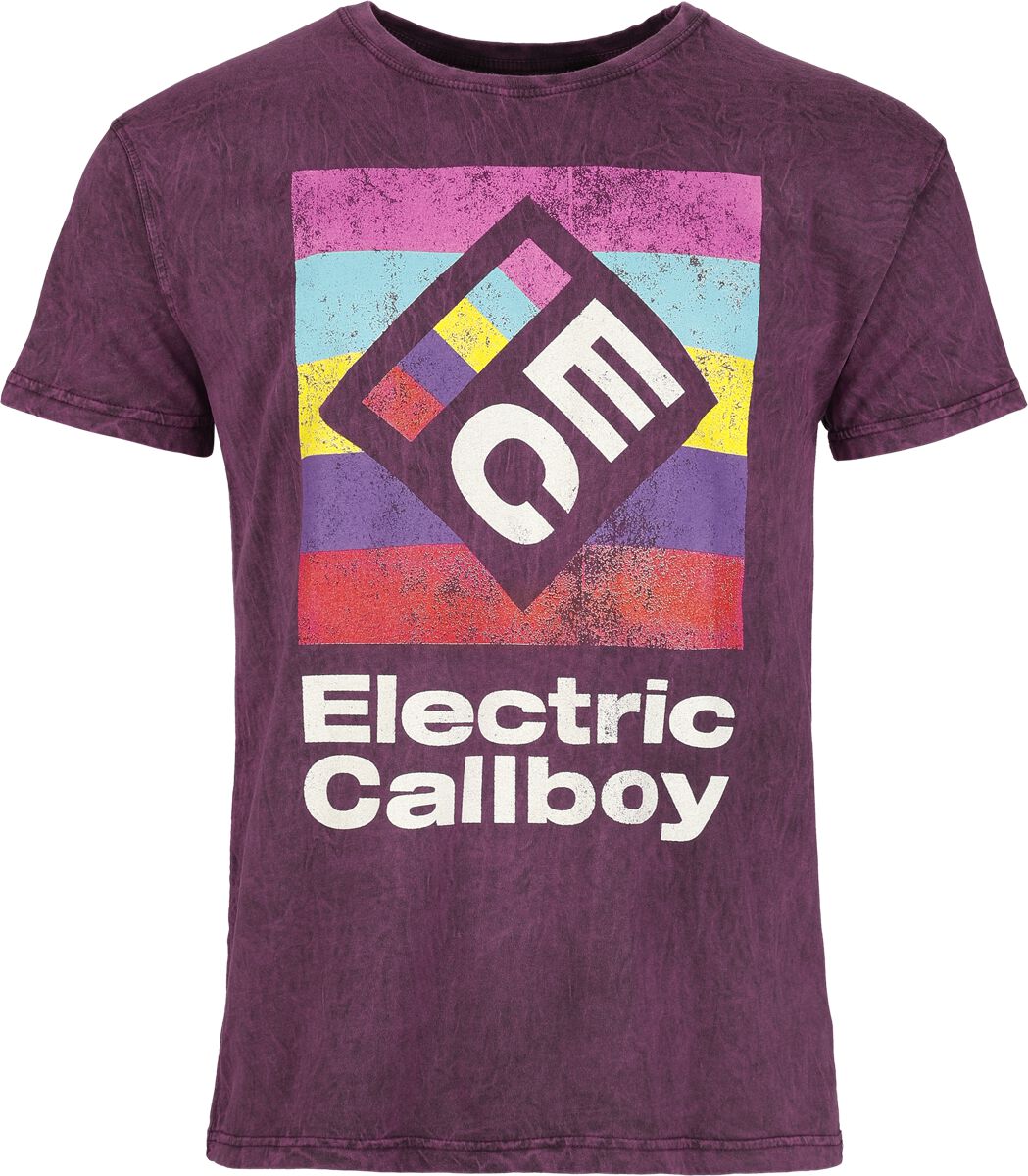 Electric Callboy T-Shirt - Square Logo - S bis 4XL - für Männer - Größe M - lila - EMP exklusives Merchandise! Electric Callboy T-Shirt - Square Logo - S bis 4XL - für Männer - Größe M - lila - EMP exklusives Merchandise! von Electric Callboy