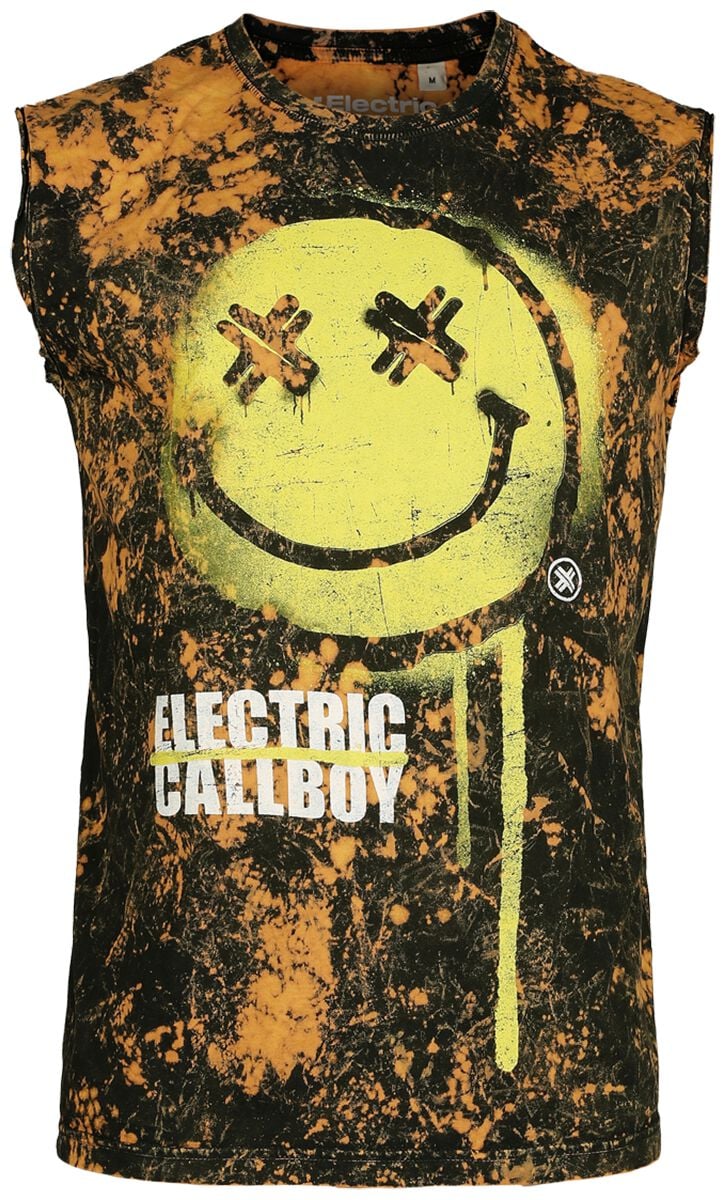 Electric Callboy Tank-Top - Spray Smile - S bis XXL - für Männer - Größe M - schwarz  - Lizenziertes Merchandise! von Electric Callboy