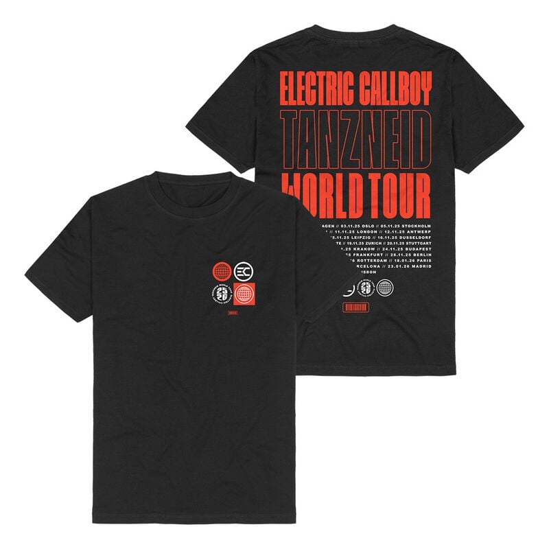 Electric Callboy Tanzneid Tour Type T-Shirt schwarz in L von Electric Callboy