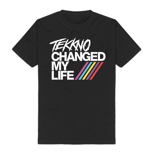 Electric Callboy Tekkno Changed My Life Männer T-Shirt schwarz XXL 100% Baumwolle Band-Merch, Bands von Electric Callboy