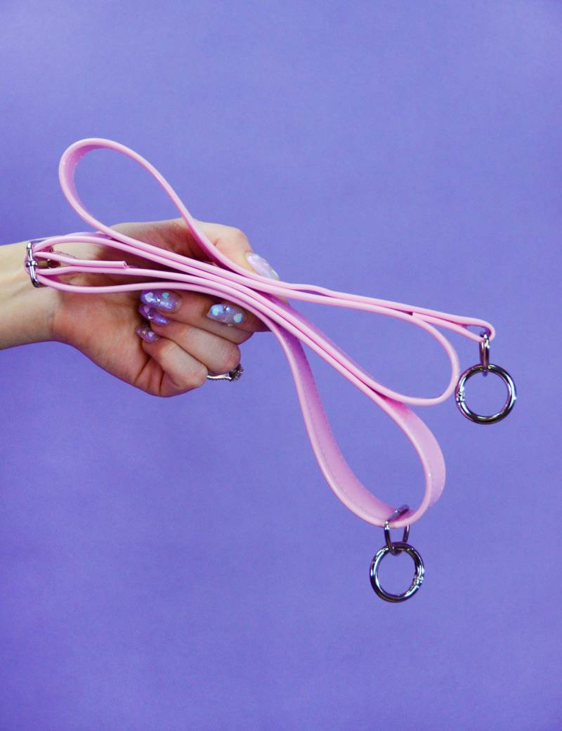 Pastell Rosa Vinyl Geldbörse Gurt - Crossbody Jelly Verstellbarer Taschengurt Abnehmbarer Kunststoff Pvc von ElectricBubblegum