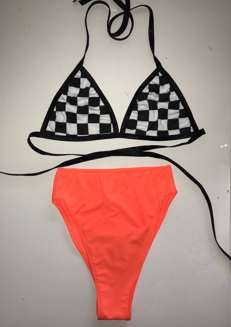 Freche Rave Kleidung, Neon Einfarbige Böden, Outfit Frauen, Freche Unterteile, Hoch Taillierte Unterteile von ElectricCoutureDolls