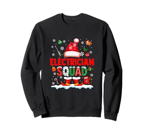Elektriker Squad Herren Job Weihnachten Weihnachtsmann Kostüm Fliege Sweatshirt Elektriker Squad Herren Job Weihnachten Weihnachtsmann Kostüm Fliege Sweatshirt von Electrician Christmas Costume