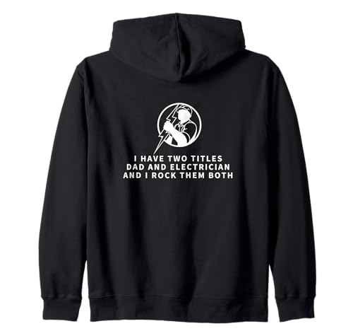 Elektriker und Papa stolze Männer lustige Elektroingenieure Kapuzenjacke Elektriker und Papa stolze Männer lustige Elektroingenieure Kapuzenjacke von Electrician Gifts For Men And Women