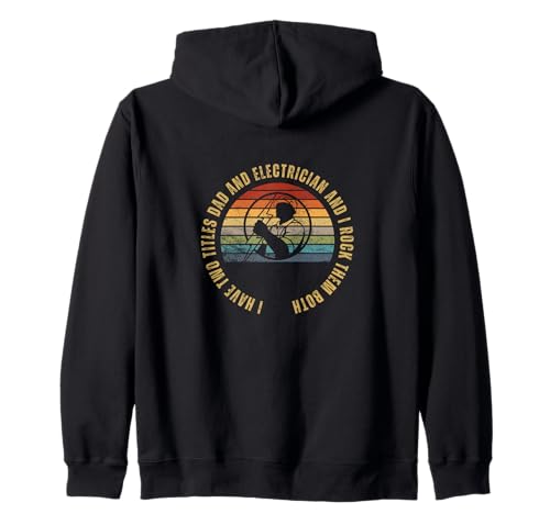 Elektriker und Papa stolze Männer lustige Elektroingenieure Kapuzenjacke Elektriker und Papa stolze Männer lustige Elektroingenieure Kapuzenjacke von Electrician Gifts For Men And Women