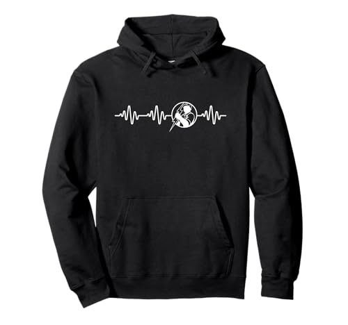 Elektroingenieure Heartbeat Men Lustiger Elektriker Pullover Hoodie von Electrician Gifts For Men And Women