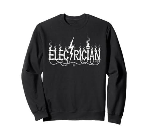 Halloween Elektriker Skelett Gruselkostüm Herren Sweatshirt von Electrician Halloween Skull Costume