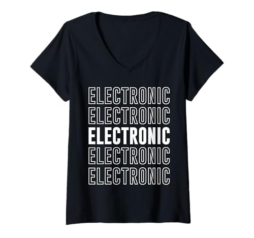 Damen Elektronisch T-Shirt mit V-Ausschnitt Damen Elektronisch T-Shirt mit V-Ausschnitt von Electronic Apparel