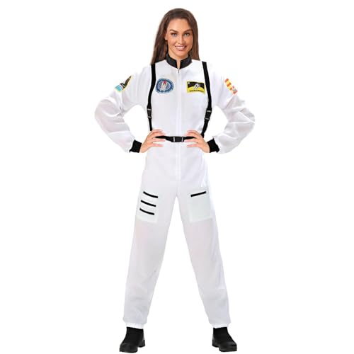 astronauten kostüm damen, astronaut kostüm herren mit tragegurt, ganzkörper kostüm für Faschingskostüme Karneval Fastnacht Kleidung für Erwachsene astronauten kostüm damen, astronaut kostüm herren mit tragegurt, ganzkörper kostüm für Faschingskostüme Karneval Fastnacht Kleidung für Erwachsene von Eledreme