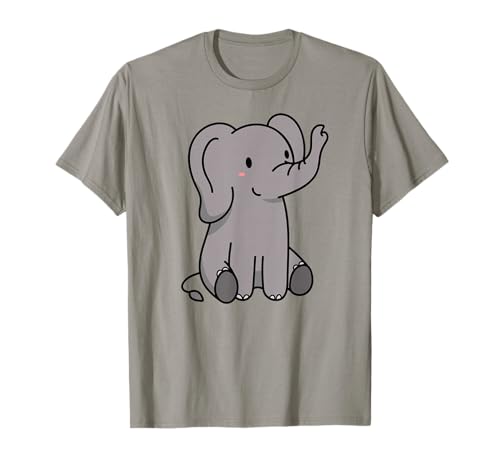 Süßes Elefanten Baby Kunst Zeichnung für Herren Damen Kinder T-Shirt von Elefant Elefanten Kleidung lustige witzige Sprüche