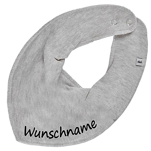 HALSTUCH mit Namen oder Text personalisiert für Baby oder Kind aus Baumwolle in Einheitsgröße grau HALSTUCH mit Namen oder Text personalisiert für Baby oder Kind aus Baumwolle in Einheitsgröße grau von Elefantasie
