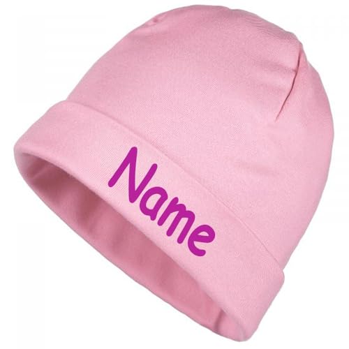 Elefantasie Mütze Uni rosa mit Namen oder Text personalisiert für Baby oder Kind aus 100% Baumwolle mit UV-Schutz Elefantasie Mütze Uni rosa mit Namen oder Text personalisiert für Baby oder Kind aus 100% Baumwolle mit UV-Schutz von Elefantasie