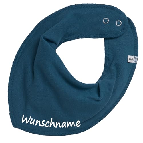 HALSTUCH mit Namen oder Text personalisiert für Baby oder Kind aus Baumwolle in Einheitsgröße (Denim) von Elefantasie