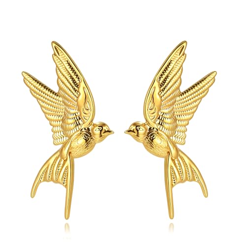 Edelstahl wasserdichte Silber Blume Ohrringe für Frauen Trend zierliche klobige Silber Blumen Statement Urlaub Ohrstecker von Elegance 11 designs