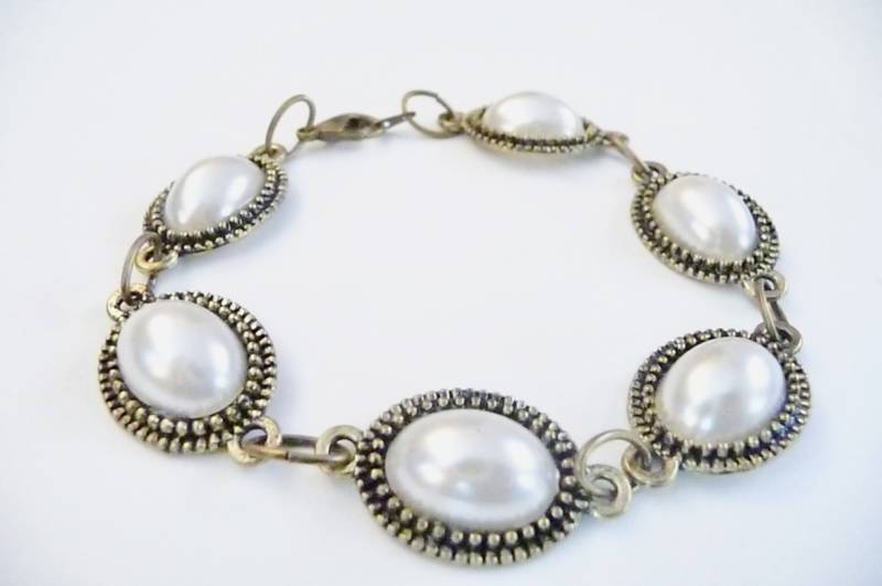 Perlen-Gliederarmband Kupfer Charm, 18 cm Perlen-Gliederarmband Kupfer Charm, 18 cm von Eleganceforyou
