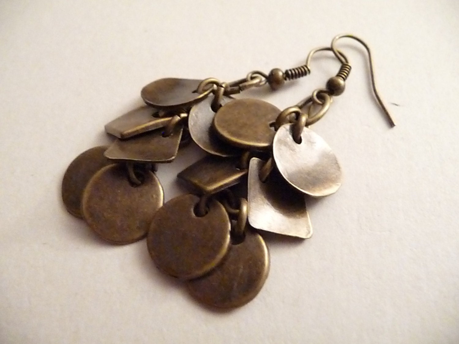 Kupfer Ohrringe Trendy Herbstschmuck von Eleganceforyou