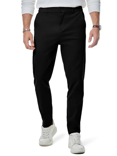 Elegancity Herren Chino Hose Casual Chinohose Baumwolle Freizeithose Arbeitshose Stretch Outdoorhose Pants Trousers Business schwarz XL von Elegancity