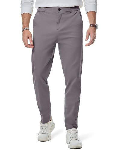Elegancity Herren Chino Hose Casual Chinohose Baumwolle Freizeithose Arbeitshose Stretch Stoffhose Pants Trousers Business grau S von Elegancity