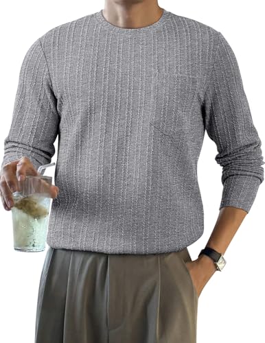 Elegancity Herren Sweatshirt Grau Einfarbig Langarm T Shirt Freizeit Pullover Regular Fit Sweatpullover Mit Tasche XXL Elegancity Herren Sweatshirt Grau Einfarbig Langarm T Shirt Freizeit Pullover Regular Fit Sweatpullover Mit Tasche XXL von Elegancity