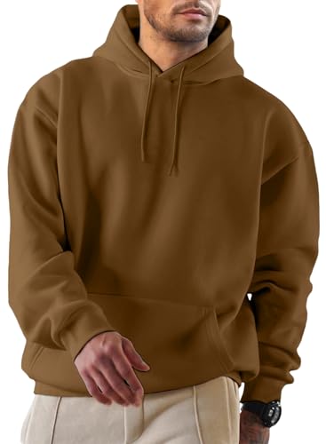 Elegancity Hoodie Herren Kapuzenpullover Langarm Pullover Einfarbig Sweatshirts Basic Sweat Hoodie Baumwolle Winter Casual Braun M Elegancity Hoodie Herren Kapuzenpullover Langarm Pullover Einfarbig Sweatshirts Basic Sweat Hoodie Baumwolle Winter Casual Braun M von Elegancity