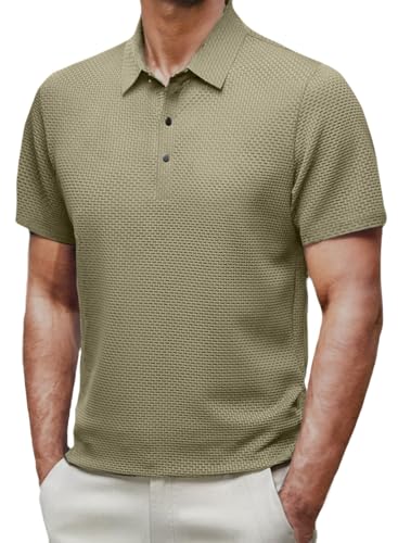 Elegancity Poloshirt Herren T-Shirts für Herren Sommer Sport Shirts Kurzarm Sport Golf Polo für Männer Slim Fit Tshirt Tan M Elegancity Poloshirt Herren T-Shirts für Herren Sommer Sport Shirts Kurzarm Sport Golf Polo für Männer Slim Fit Tshirt Tan M von Elegancity