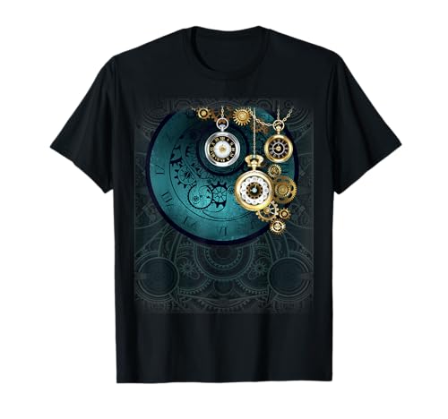 Steampunk Retro Vintage Taschenuhr Zahnrad Zahnrad Geschenk Herren T-Shirt von Elegant Vintage Steampunk Designs