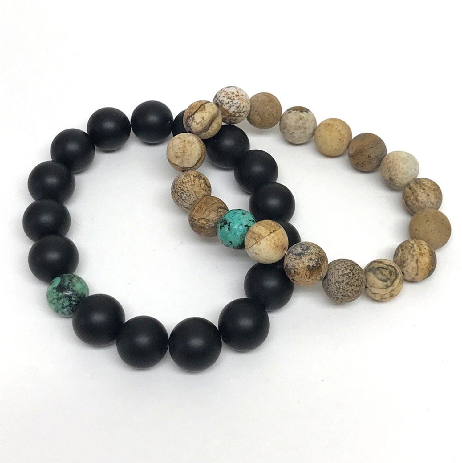 Herren Naturstein Armband Individueller Perlenschmuck Mit Buddha Perle Herren Naturstein Armband Individueller Perlenschmuck Mit Buddha Perle von ElegantFacets