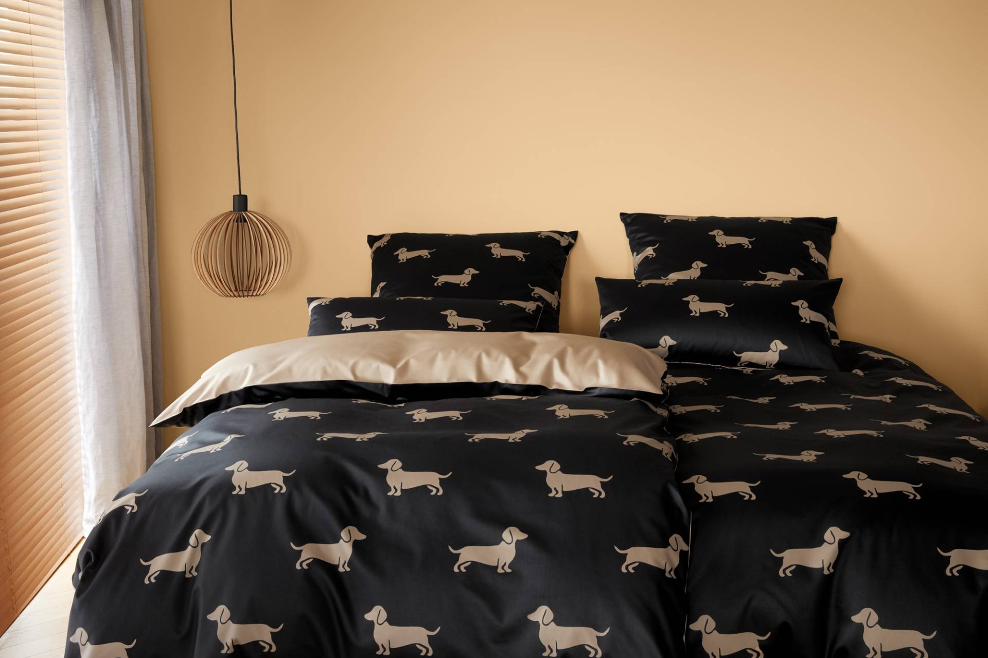 Elegante Bettwäsche "Dogs" 2 Stk. tlg. angenehmes Hautgefühl von Elegante