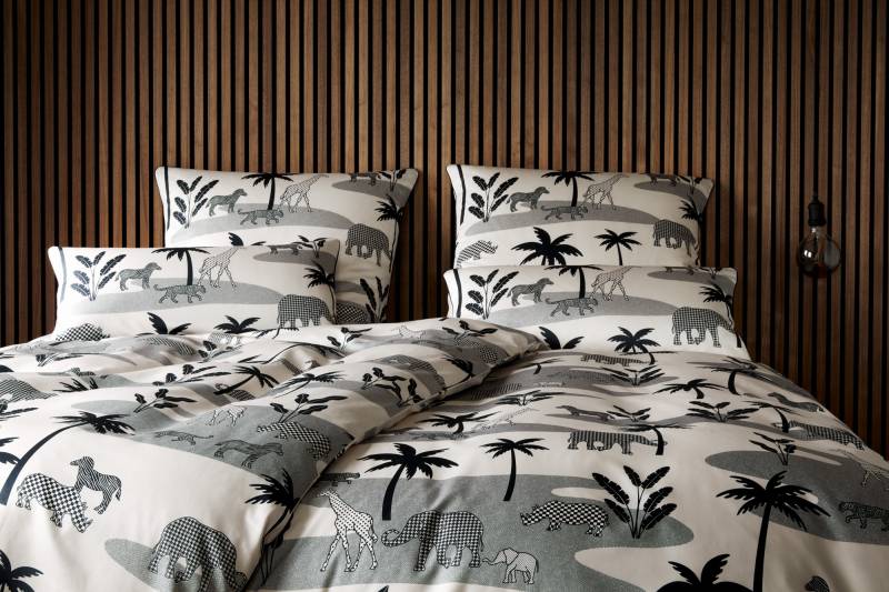 Elegante Bettwäsche "Jungle Graphic" 2 Stk. tlg. angenehmes Hautgefühl von Elegante